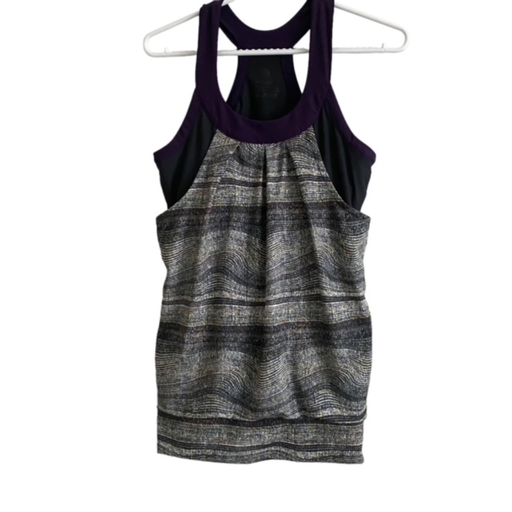 MPG Athletic Workout Yoga Top with Built-in Bra Size 10